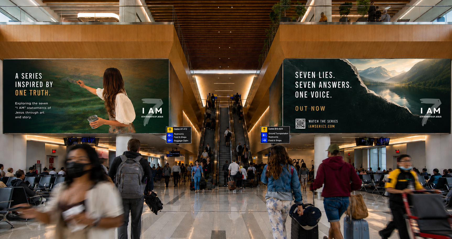 SEVEN, I AM airport placement